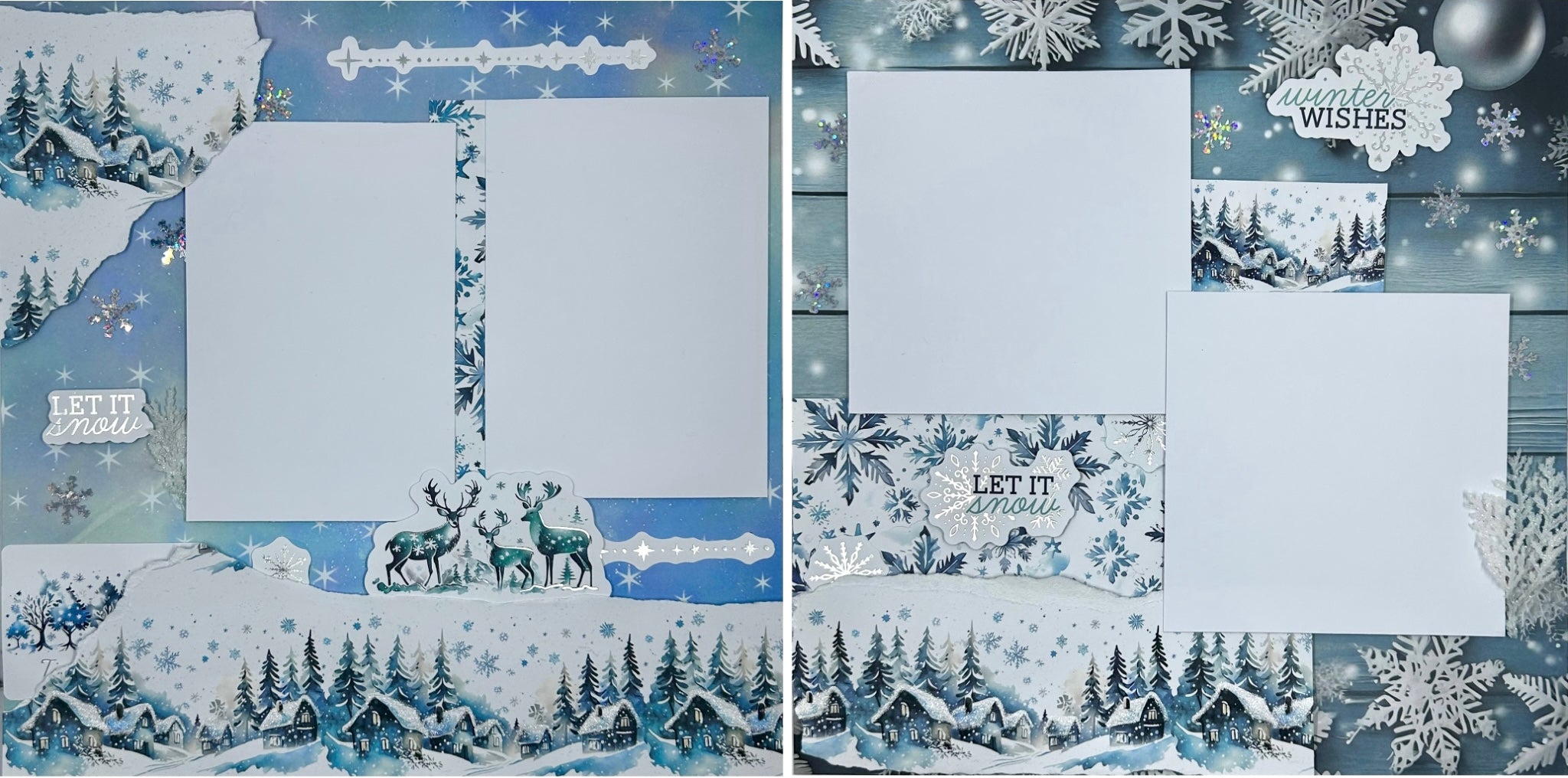Winter Wishes 2-Page Layout (Virtual Class 107)